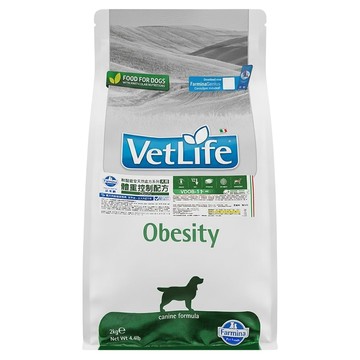 Farmina 法米納 VetLife 獸醫寵愛天然處方系列 犬用體重控制配方 狗飼料  1袋  2kg  低敏感