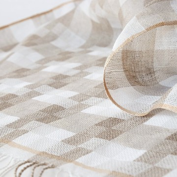 Linen 手織亞麻披肩【絢花01】