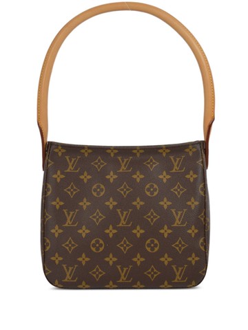 Louis Vuitton Pre-Owned - 2001 Looping MM handbag - women - Canvas/Calf Leather - One Size - Brown