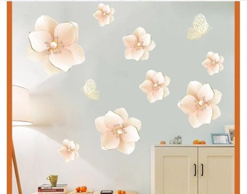 墻紙溫馨臥室墻紙貼畫床頭裝飾客廳墻上壁紙防水貼紙房間墻貼自粘墻飾   都市時尚