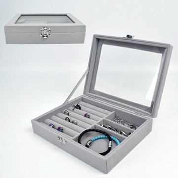 絨布珠寶分格飾品盒【NAWA38】