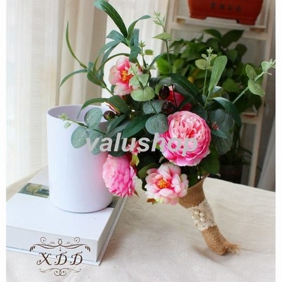 ウエディングブーケ 結婚式 安い ブーケ 花嫁 二次会 アレンジメント 前撮り 披露宴 ウェディング用 造花 ブライダルブーケ パーティー 花束 通販 Lineポイント最大get Lineショッピング