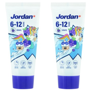 JORDAN清新水果味兒童牙膏  2條  75g
