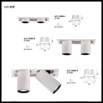 LED遙控調色調光崁燈 A21-1036