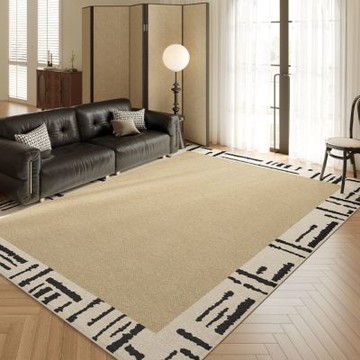 【匠俱】地毯160×230cm(客廳免打理法式奶油風地毯 復古茶幾免洗可擦耐臟地墊)