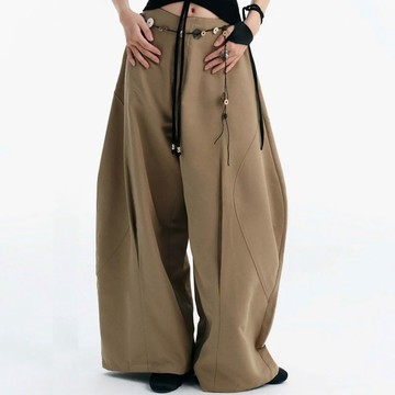 BUNNYHILL BH0016 LUFT PANTS 寬鬆 裙褲 (卡其色)