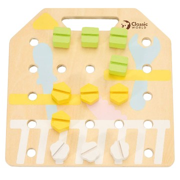 Classic WORLD 客來喜 鎖螺絲遊戲  多色  1組