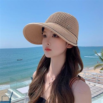 【巴黎精品】草帽遮陽帽-可調節紙草棒球帽女帽子7色a1eh5