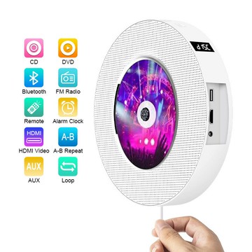 外貿貨源DVD壁掛機智能藍牙cd胎教機英語復讀機便攜式dvd播放機【Snowbelle優選】