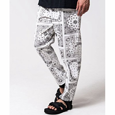 買い保障できる Example ﾍﾟｲｽﾞﾘｰ柄ﾊﾟﾝﾂ M ワークパンツ カーゴパンツ Morrismonument Com