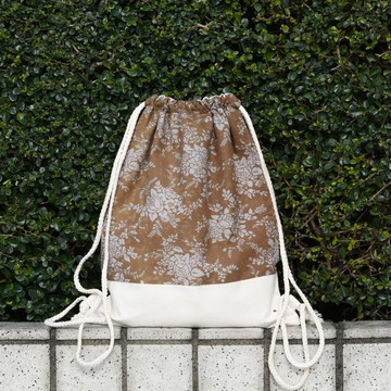 束口後背包/束繩包/束口袋 ~ 玫瑰花叢(B199) RS