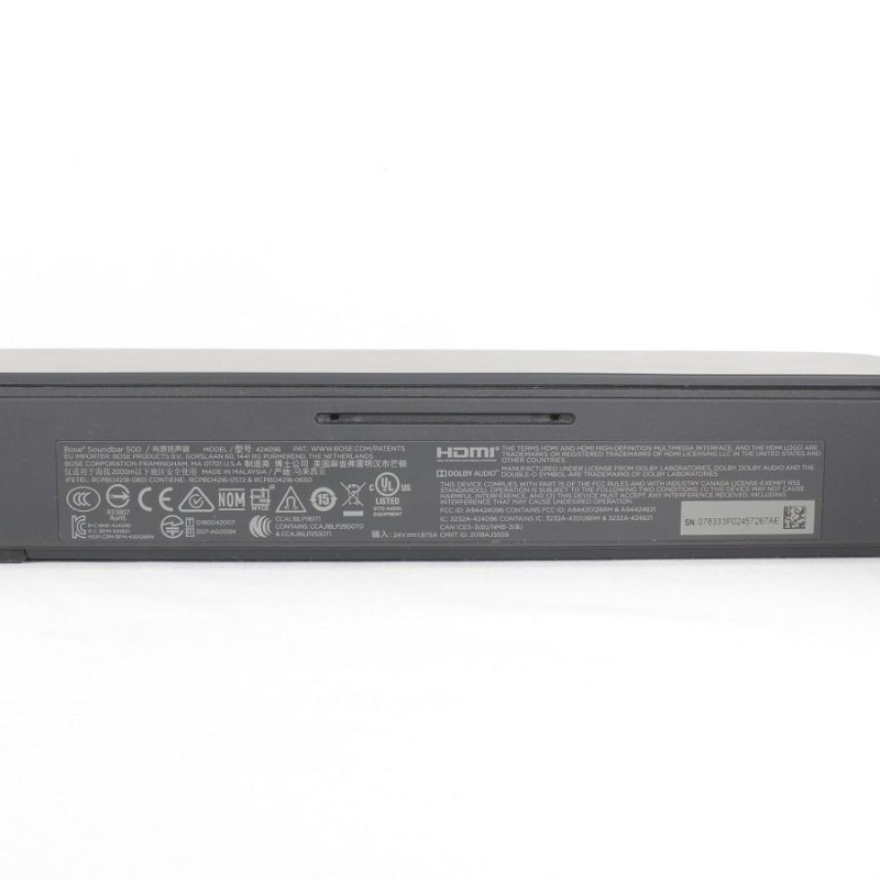 最適な材料 美品 BOSE SOUNDBAR 500 ボーズ | www.paradorelquijote.com