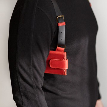 皮革手機殼 單肩皮套 包 皮革背帶/蠟質皮革肩帶