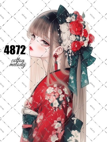 original sticker no.4872 人物貼紙 原創貼紙 原創人物貼紙 裝飾貼紙 cotton melody