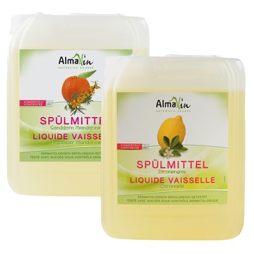 德國 AlmaWin 洗碗精系列 沙棘橘子/ 檸檬草 5L 洗碗 清潔 居家 潔淨 洗滌 溫和 大容量 附發票【心心哈德】現貨 全館499超取免運｜全場下殺★滿額再享折扣