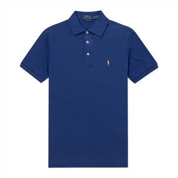Polo Ralph Lauren RL 熱銷刺繡小馬短袖POLO衫-深藍色