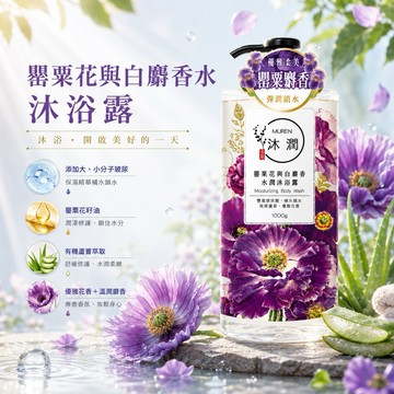 古寶 罌粟花與白麝香水沐浴露/咖啡因洗髮露 一單最多5瓶 現貨 超划算