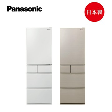 領券獨家最高9折  【北北基配送免運含基本安裝】Panasonic 日本製鋼板系列406L五門電冰箱(NR-E417XT)(晶鑽白/香檳金)