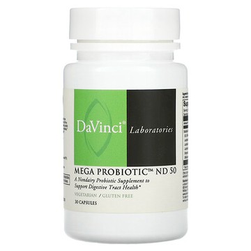 DaVinci Laboratories, Mega Probiotic ND 50，30 膠囊
