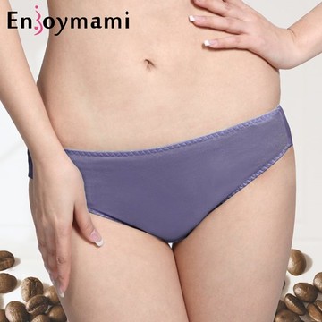 Enjoymami 科技機能超彈性咖啡紗抑菌孕婦/低腰內褲-高貴紫 H-IS1408001-PP