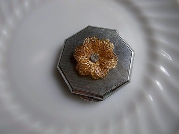 【老時光 OLD-TIME】早期日本製隨身鏡盒