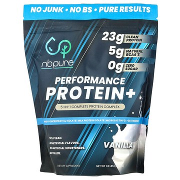NB Pure, 表現提升蛋白質+，香草味，1.8 磅（837.5 克）