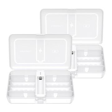 ROYALLIN 蘿林嚴選 電池檢測收納盒 14 x 8 x 3cm 200g  透明色  2個