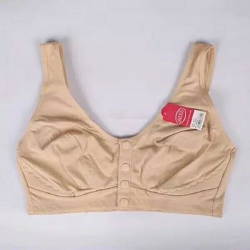 真品帕妮莉8622C中老年內衣純棉無鋼圈前扣文胸方便太太胸罩背心