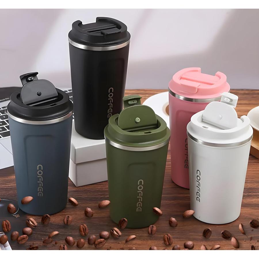 17 OZ Travel Coffee Mug  Insulated Tumblers  Coffee Mug With Lid  Thermal Travel Mug  Stainless Steel Tumblers  Reusable Thermal Cup  Leak Proof le