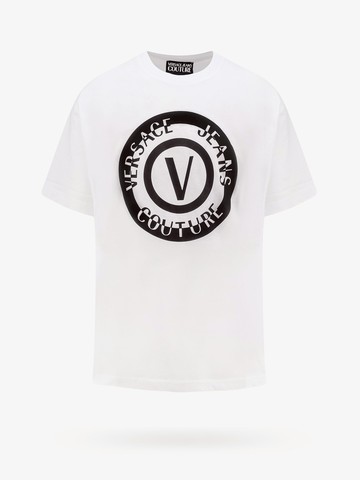 Cotton t-shirt with iconic print - VERSACE JEANS COUTURE - gender_Man