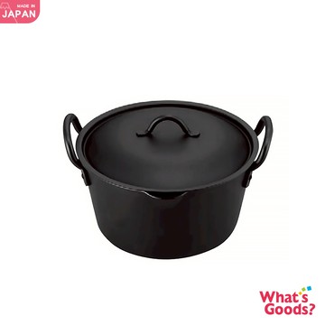 廠商配送 日本高桑金屬 日本製深型鍛鐵炸鍋附鍋蓋(20cm)