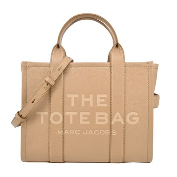 [平輸版] 【MARC JACOBS】The Leather TOTE 皮革兩用托特包(小/駝)真品平輸