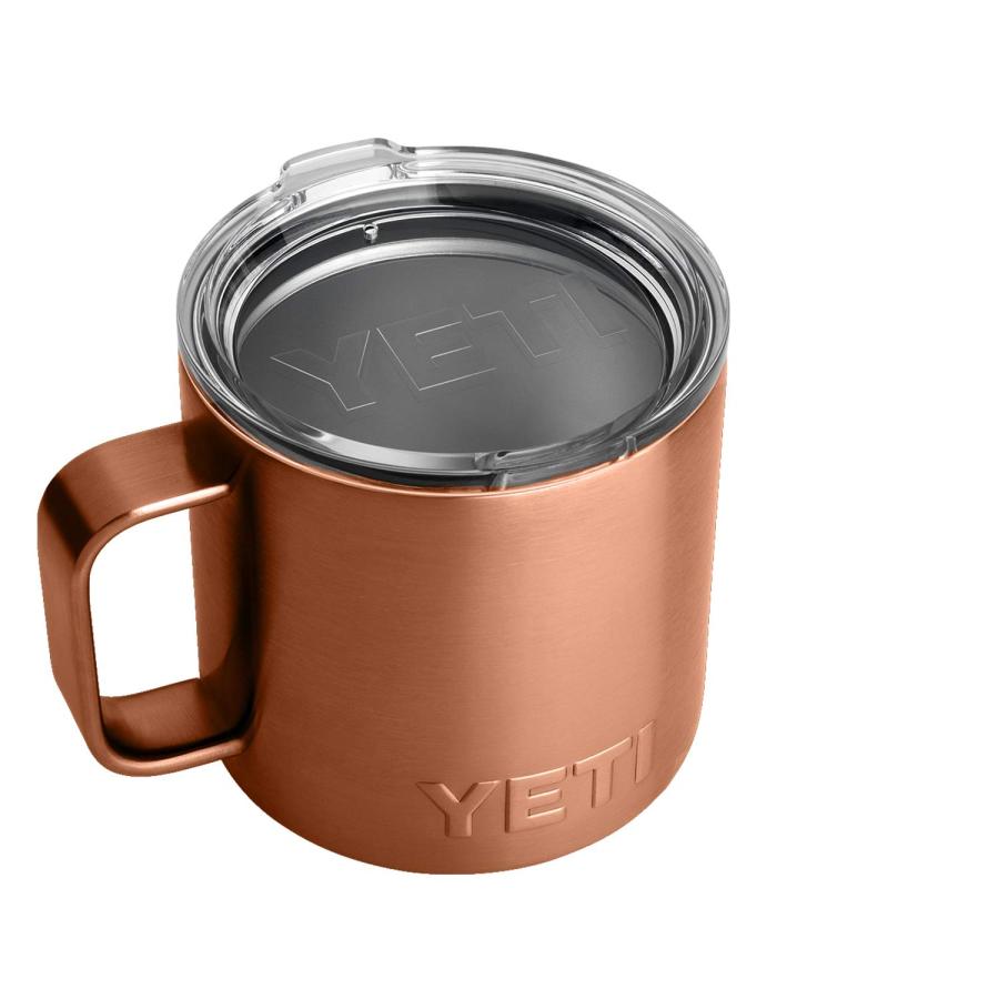 YETI Rambler 14オンス マグ,ステンレススチール,真空保温 標準蓋付き