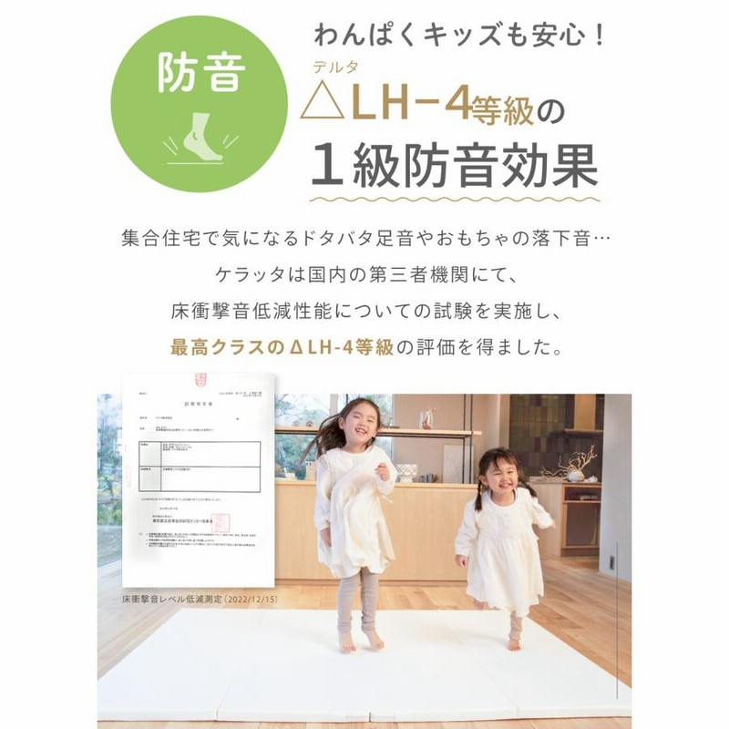 ケラッタ) プレイマット ベビー 折りたたみ 赤ちゃん 160×120