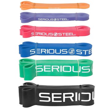 Serious Steel Fitness, 41 英寸阻力帶，全套，6 件套