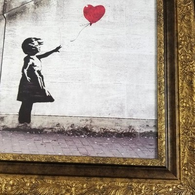 GIRL WITH RED BALLOON バンクシー ポスター banksy - 版画