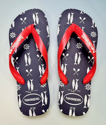 havaianas 哈瓦士 巴西人字拖 男款 Top nautical 紅帶 涼鞋 拖鞋 夾腳拖 海灘鞋＊夏日微風＊