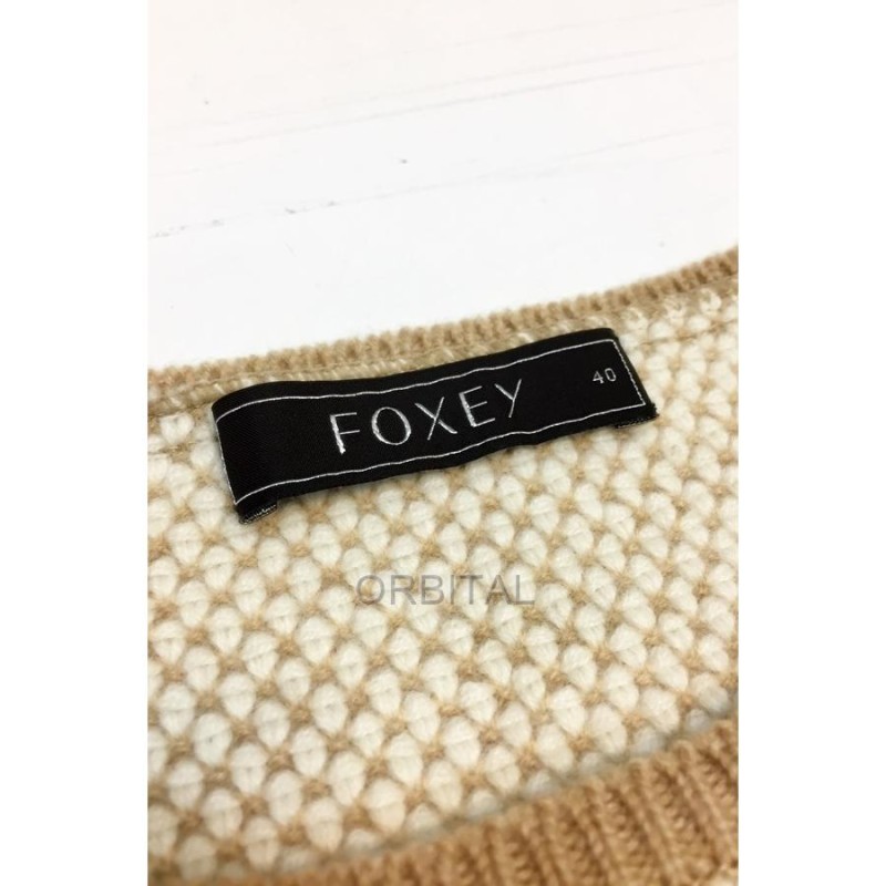 代官山)FOXEY フォクシー 30144 ドット ニットセーター ボリューム