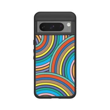 Pixel 8 Pro SolidSuit 黑 - Positive Vibes / 正好能量 - 迷幻彩虹