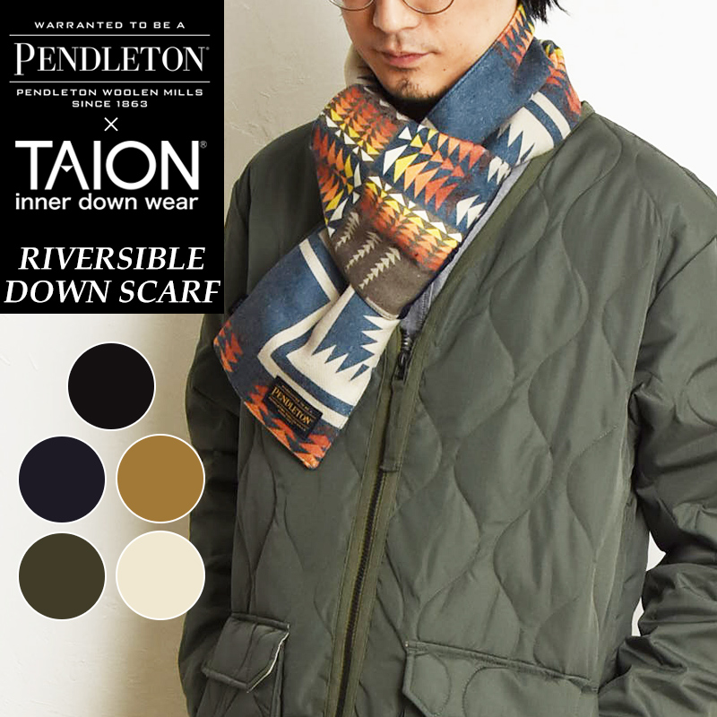 大人気 PENDLETON×TAION ペンドルトン×タイオン リバーシブル ダウン