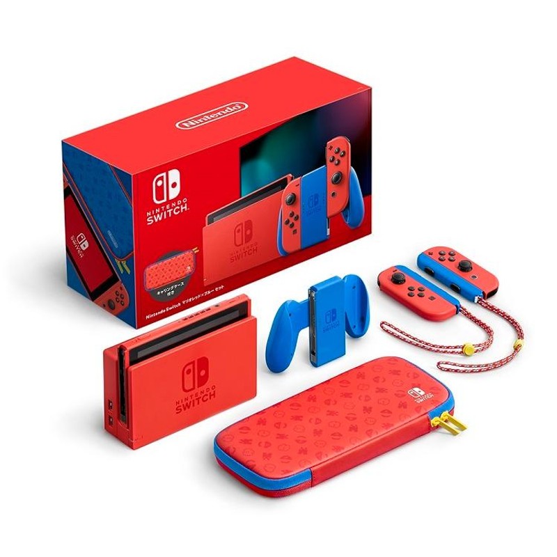新品 パッケージ版 Nintendo Switch マリオレッド×ブルー セット