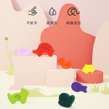 兒童蠟筆不臟手安全可水洗不沾手彩色塑料蠟筆繪畫24色幼兒園寶寶畫筆套裝12色不掉色水溶性油畫棒