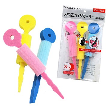 可愛造型海綿空氣感髮捲-圈圈款(9入)-超值大優惠