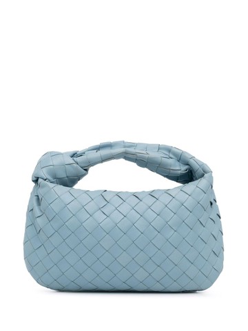 Bottega Veneta Pre-Owned - 2020-2023 Mini Jodie handbag - women - Calf Leather - One Size - Blue