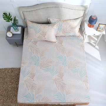 鴻宇寢飾 天絲床包枕套2件組  床墊套 + 枕套組  單人床包105 x 186cm + 枕套48 x 75cm  沐沐