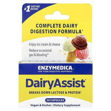 Enzymedica, DairyAssist 膠囊，30 粒