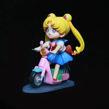 美少女戰士 小摩托月野兔 水手服水兵月Q版 動漫模型桌面擺件