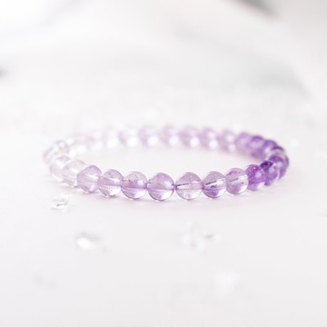 夢境星語 6MM 漸變紫水晶 手環 I 二月誕生石 貴人運 正向思考 I