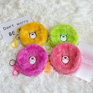 CARE BEARS 彩虹熊卡套 小包 扣環式 零錢 耳機包 多用途 代購