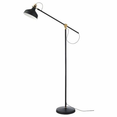 【IKEA】【LED電球 E26 1個付き】RANARP/ラーナルプ フロア/読書 ランプ ブラック